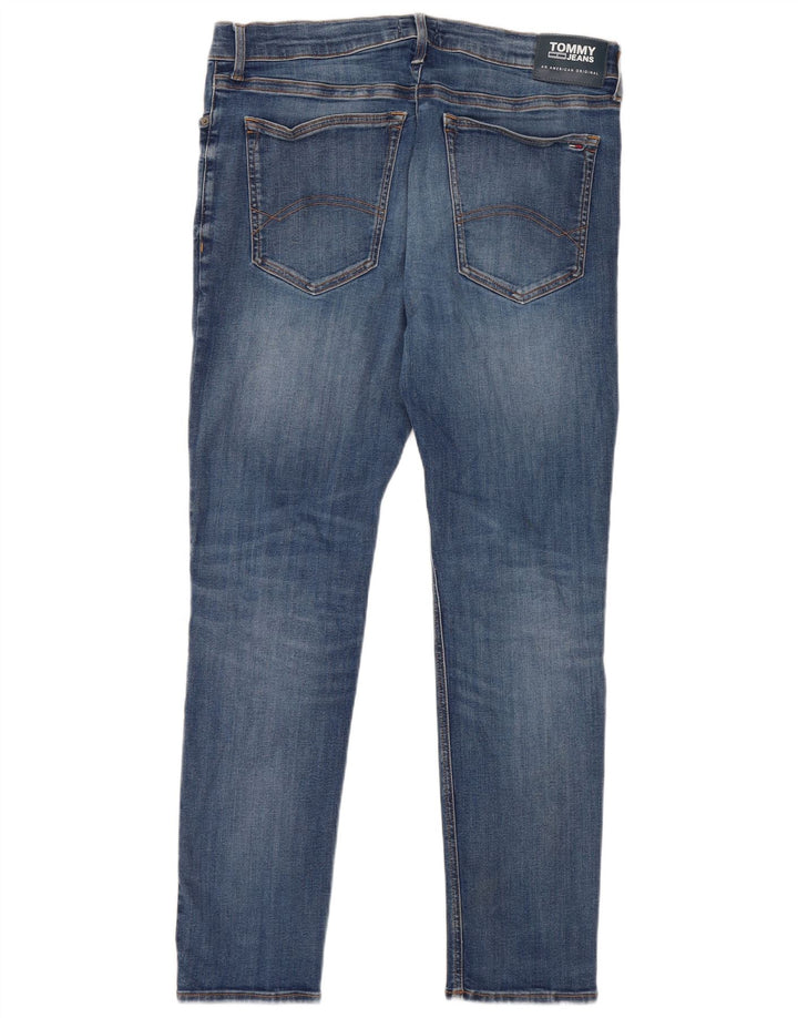 Jeans slim da uomo Tommy Hilfiger W36 L30 Blu