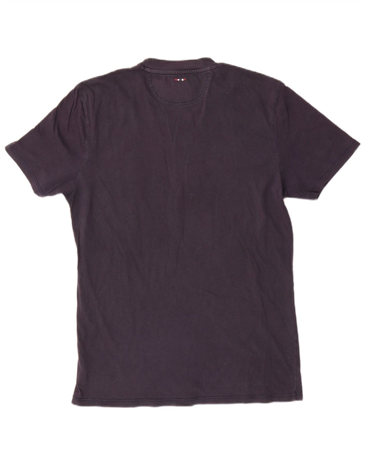 T-shirt grafica da uomo NAPAPIJRI Top medio blu navy