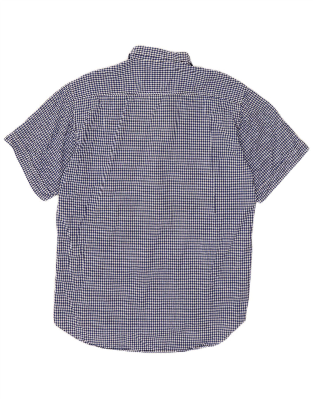 Camicia a maniche corte da uomo BENETTON XL blu a quadretti