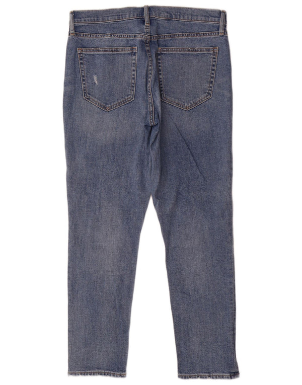 Jeans Gap Girlfriend Distressed Slim da Donna W28 L27 Cotone Blu