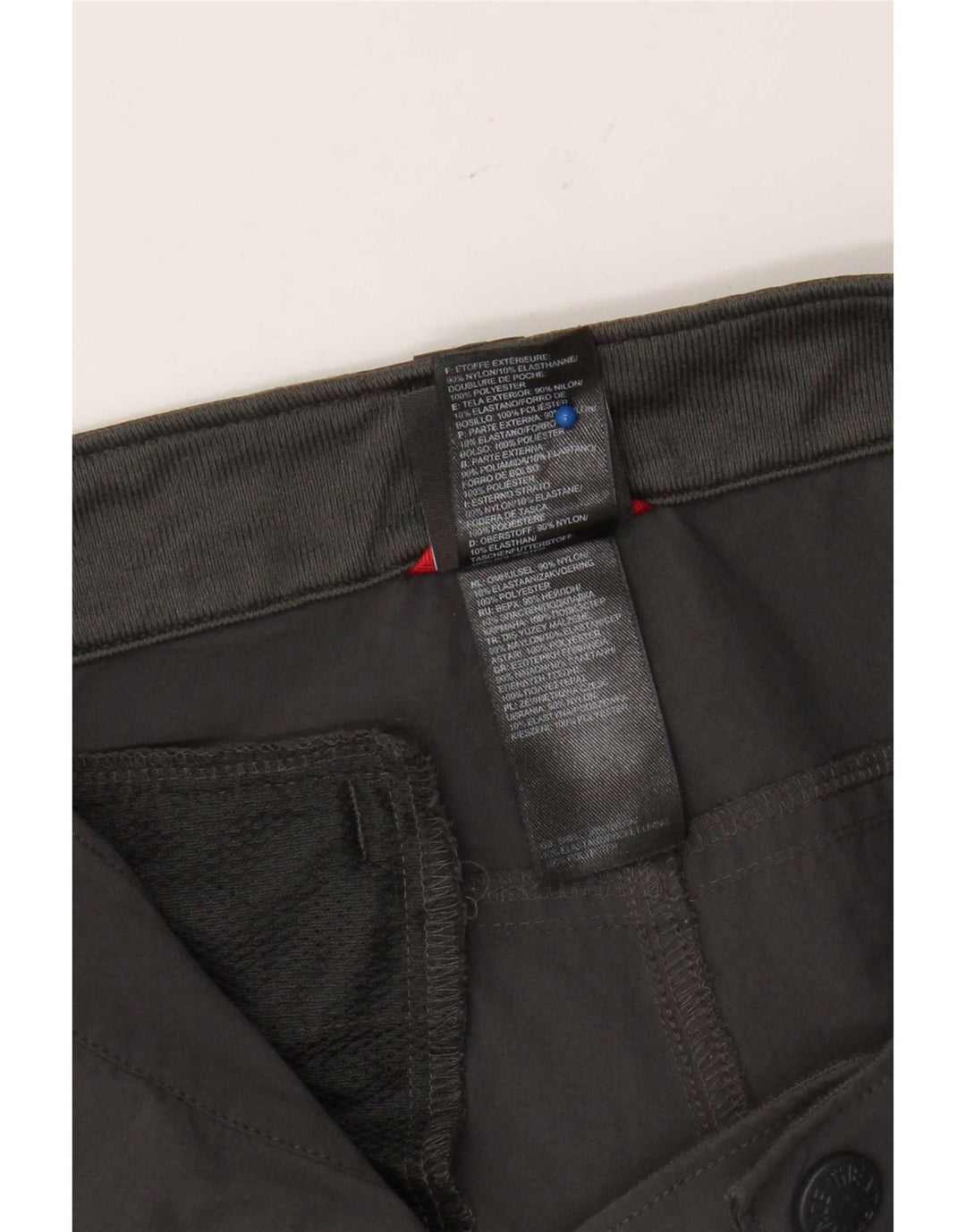 Pantaloni cargo dritti da uomo The North Face W36 L33 nylon grigio