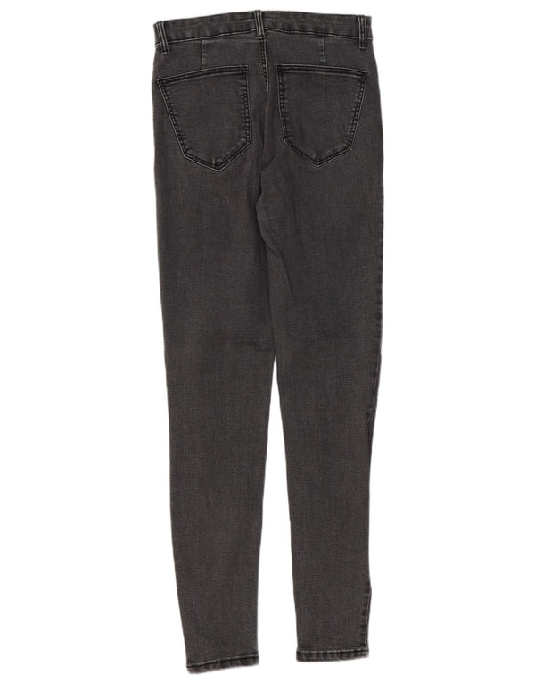 Jeans skinny a vita alta da donna Zara EU 38 Small W28 L28 Grigio