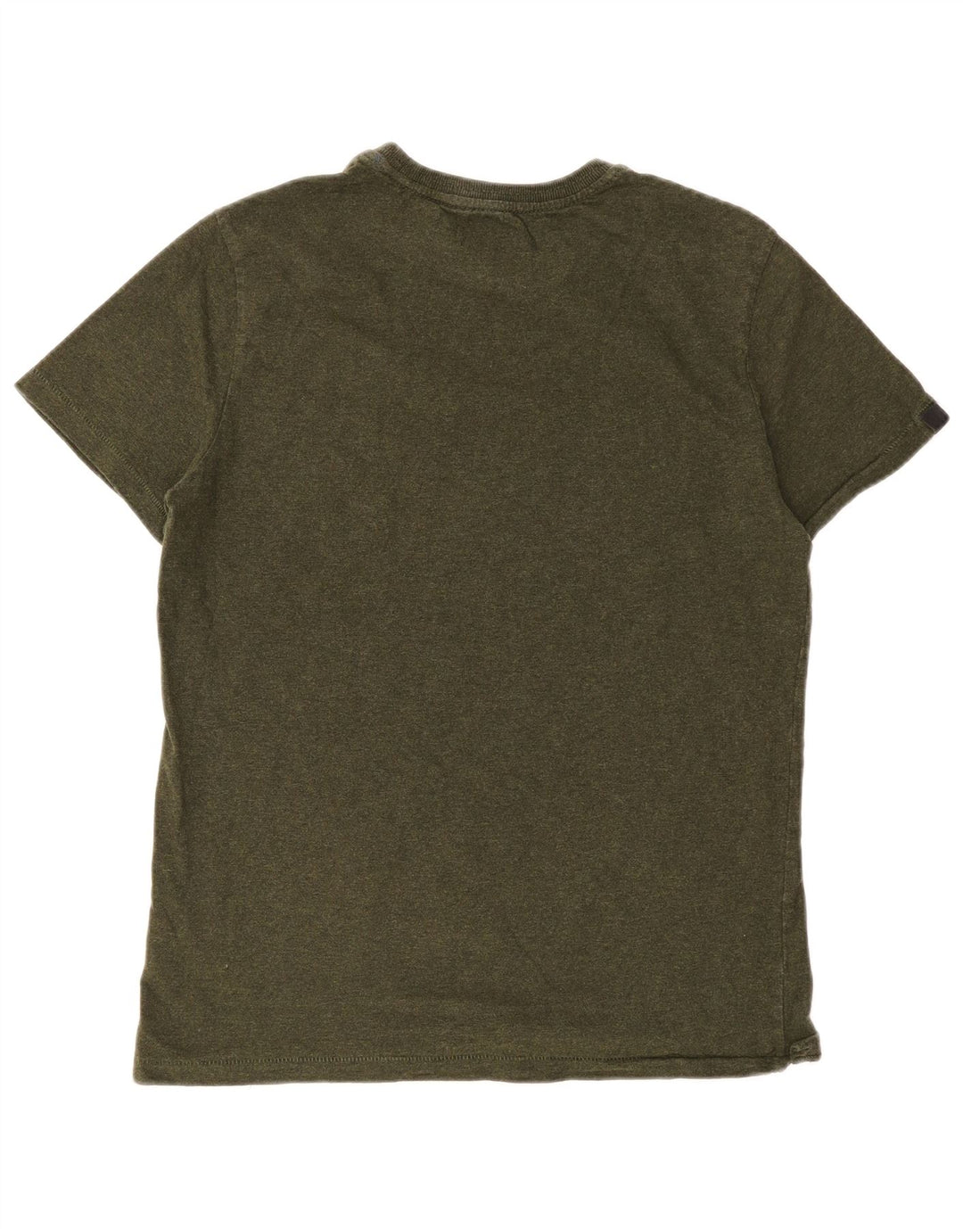 T-shirt grafica da uomo Superdry Top grande in cotone kaki