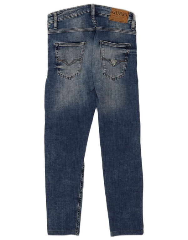 Guess Jeans da donna Chris Distressed Super Skinny W28 L26 Cotone Blu