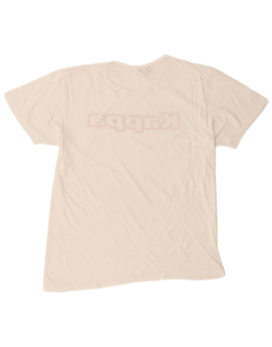 T-shirt grafica da uomo Kappa Top XL in cotone bianco