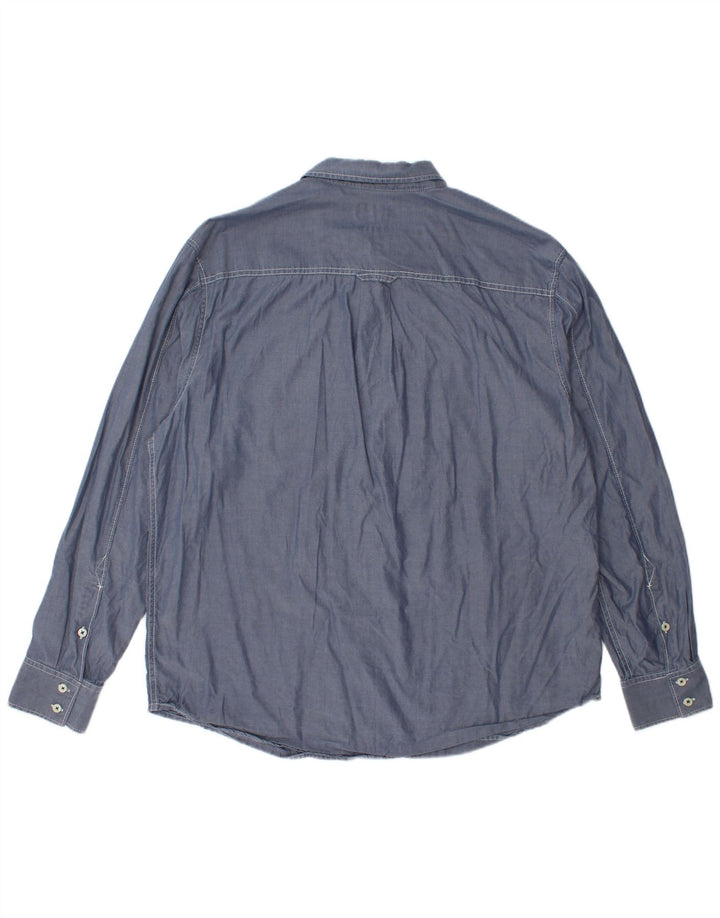 Camicia da uomo Tommy Bahama Modern Fit XL Lyocell blu