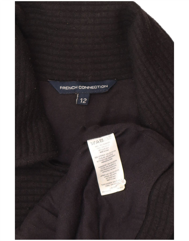 Giacca da motociclista da donna French Connection UK 12 poliestere nero medio