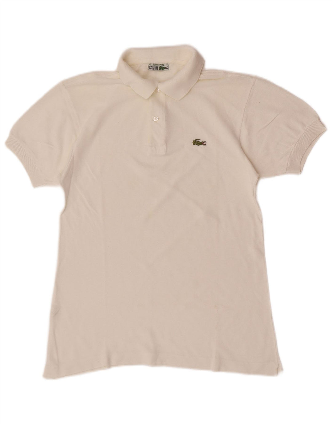 Polo da uomo Lacoste taglia 3 piccola in cotone bianco