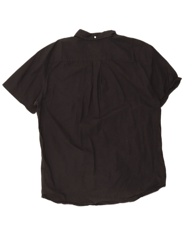Camicia da uomo a maniche corte classica Tommy Hilfiger 2XL in cotone nero