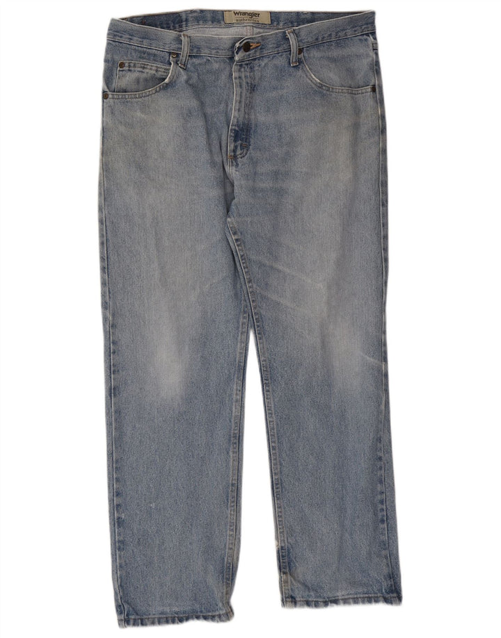 Jeans dritti da uomo Wrangler W36 L29 cotone blu