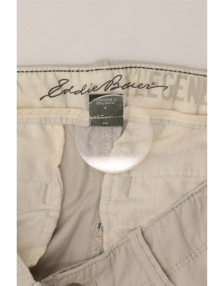 EDDIE BAUER Womens Straight Chino Trousers US 8 Medium W30 L31 Beige Vintage Eddie Bauer and Second-Hand Eddie Bauer from Messina Hembry 