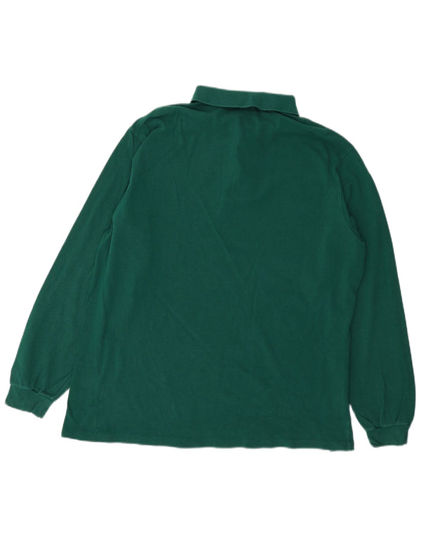 Polo LACOSTE da uomo a maniche lunghe taglia 8 3XL cotone verde