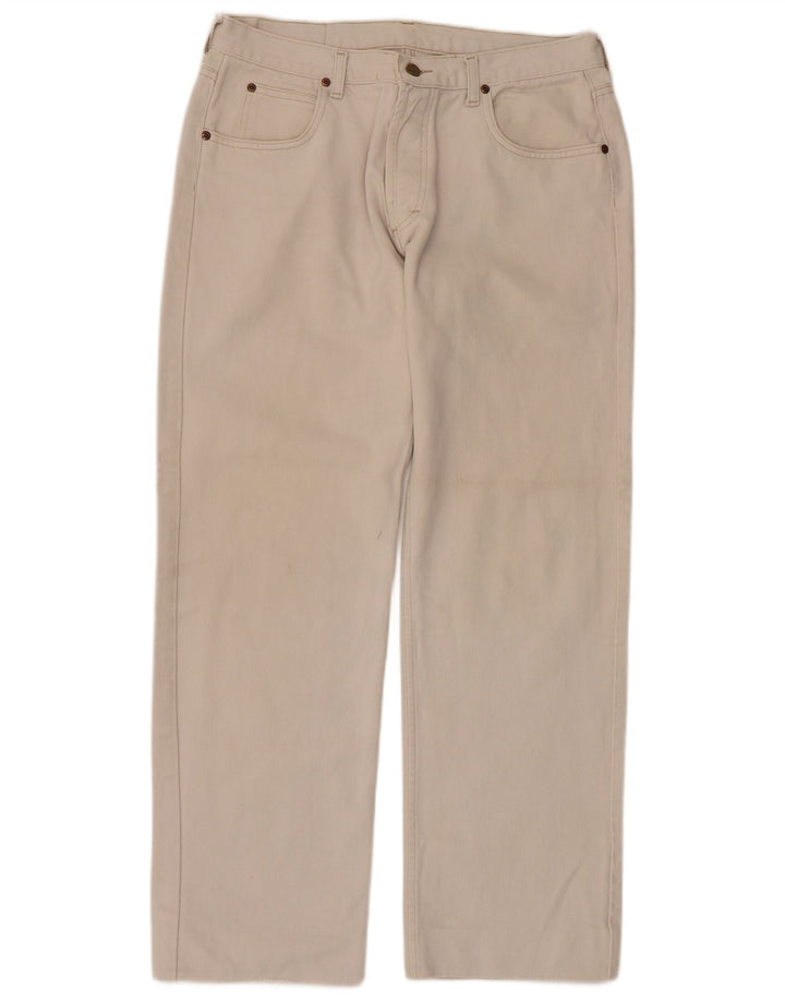 Jeans dritti da uomo LEE W36 L29 in cotone beige
