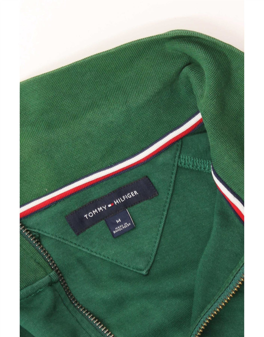 Giacca da tuta da uomo Tommy Hilfiger color block verde medio