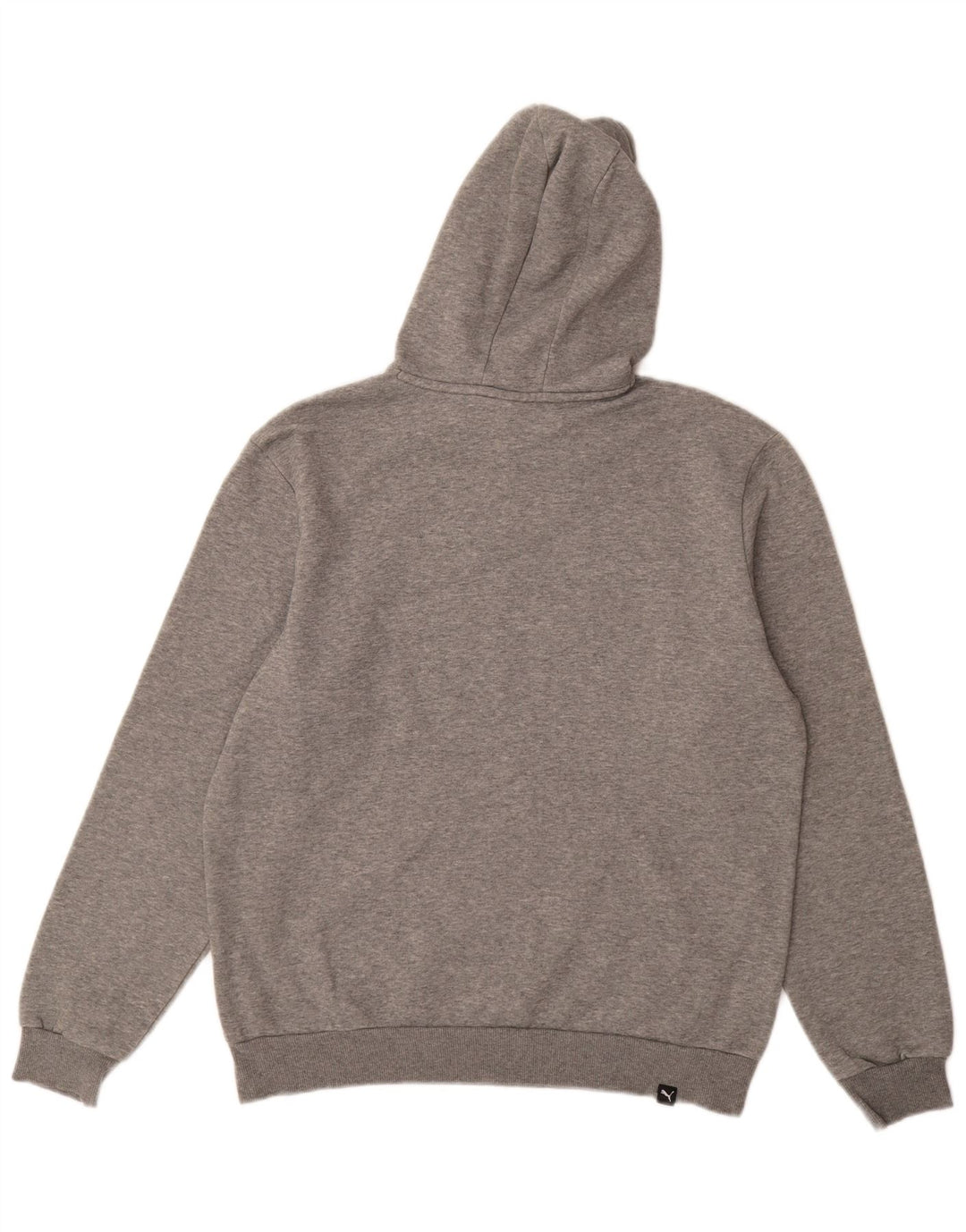 Felpa con cappuccio grafica PUMA da uomo in cotone grigio medio