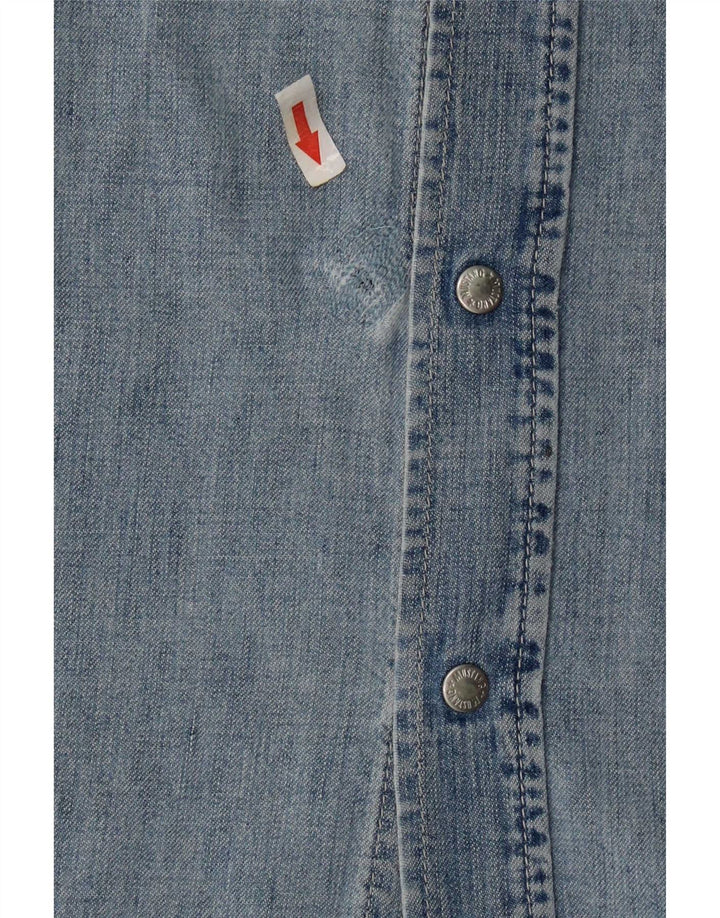 Abito in denim senza maniche da donna Mustang UK 14 Blu medio