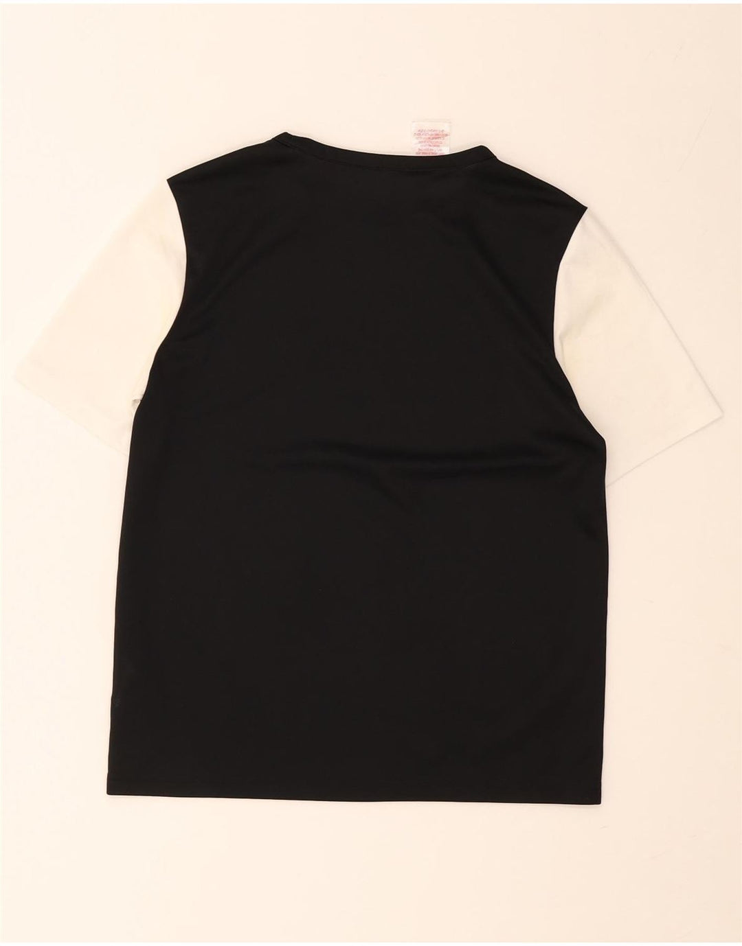 Maglietta Adidas da ragazzo, 13-14 anni, in poliestere color block nero