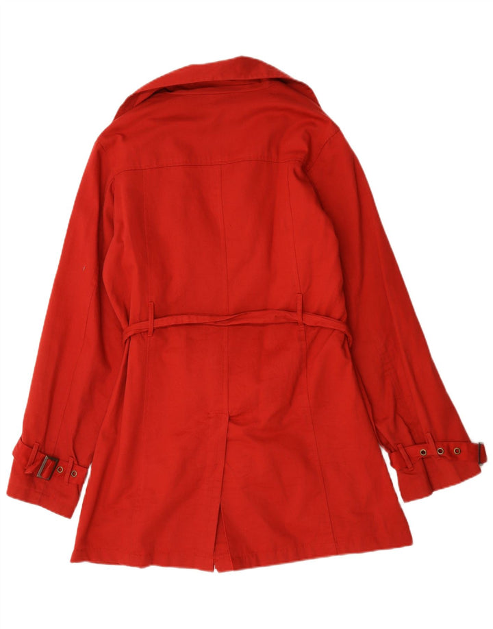 Trench oversize da donna Naj Oleari US 2 XS rosso cotone
