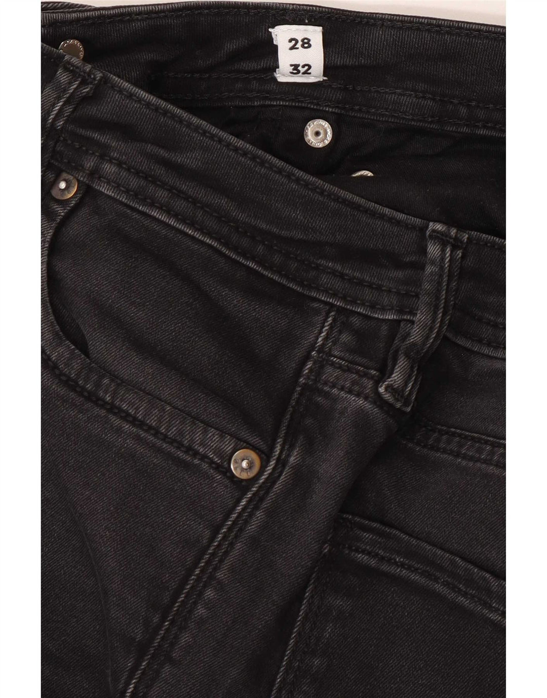Jack & Jones Uomo GLENN Slim Jeans W28 L32 Nero