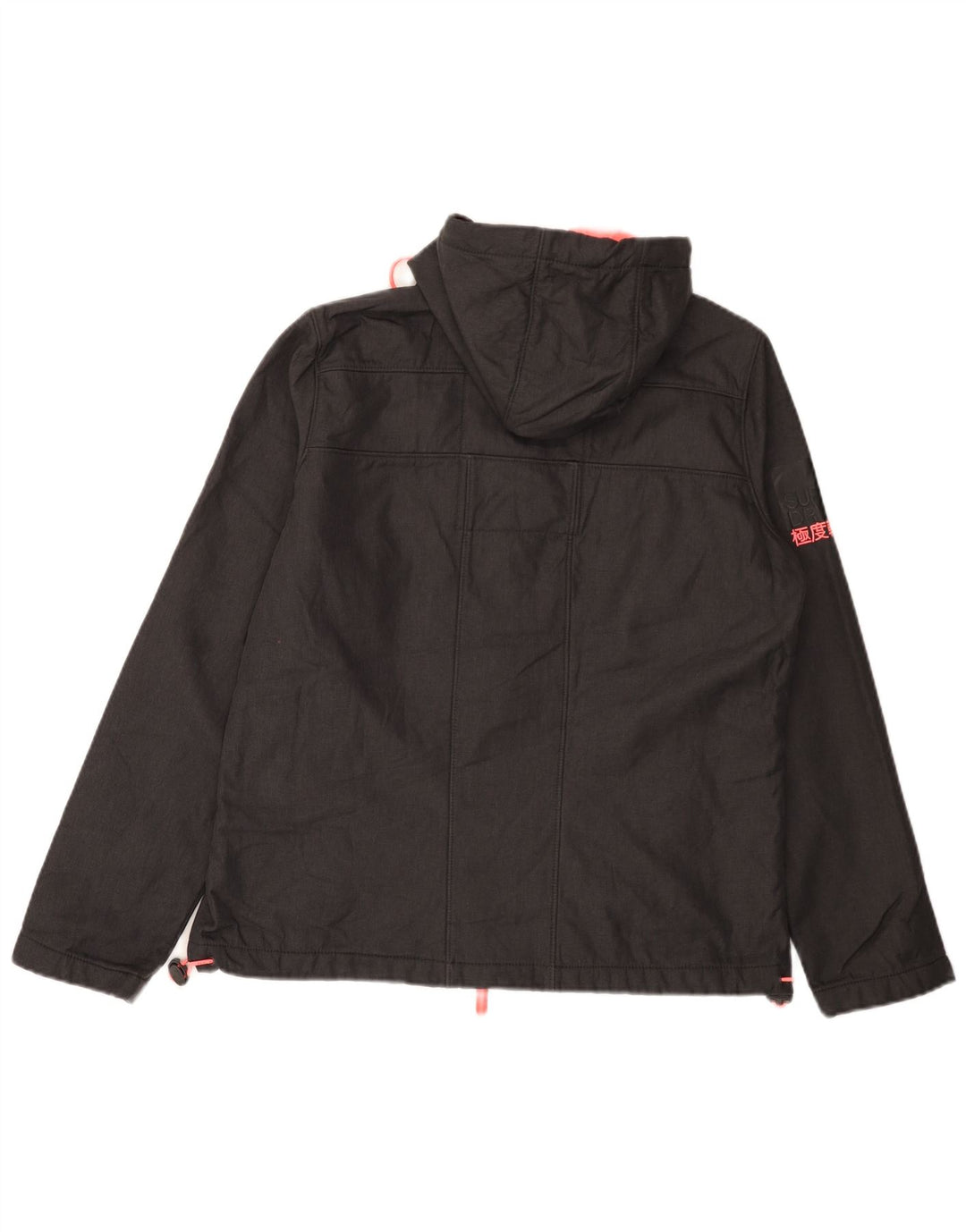 Giacca a vento con cappuccio Windtrekker da donna SUPERDRY UK 18 XL Grigia