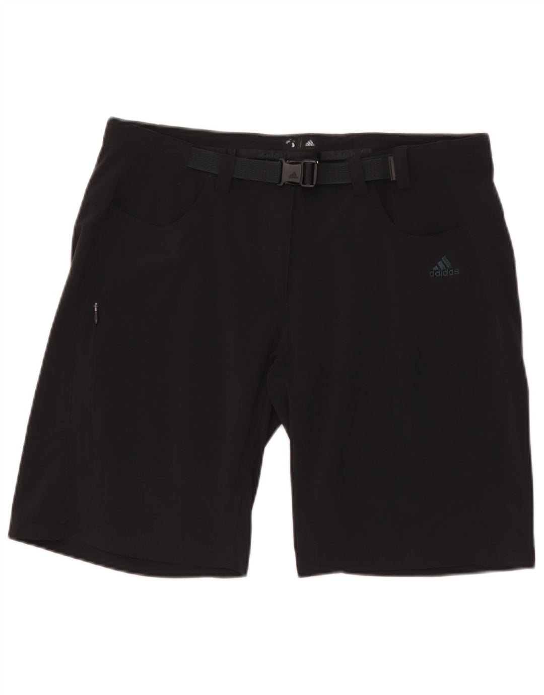 Pantaloncini cargo Adidas da donna UK 16 Large W34 nylon nero