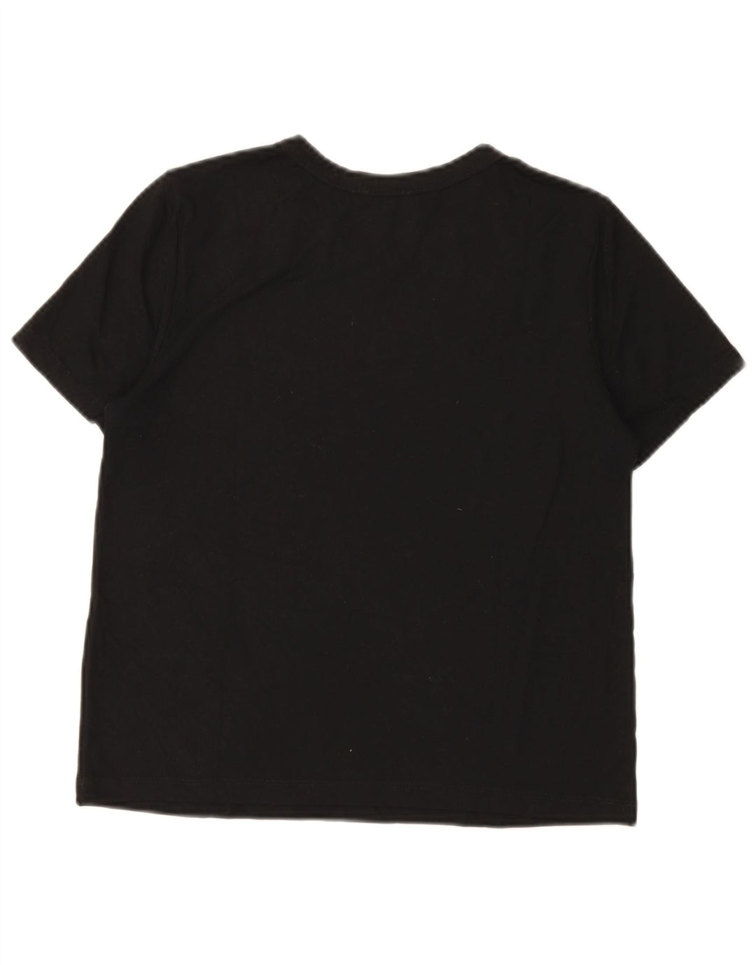 ZARA Womens Crop T-Shirt Top UK 12 Medium Black