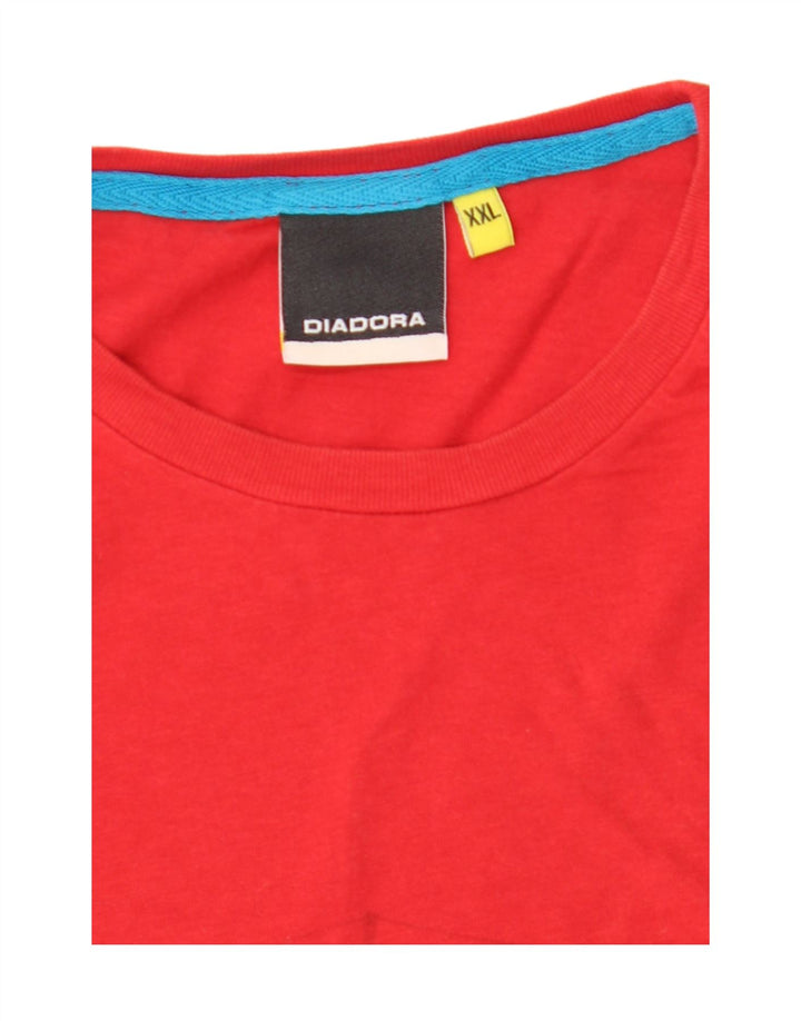 T-shirt grafica da uomo Diadora Top 2XL Rossa