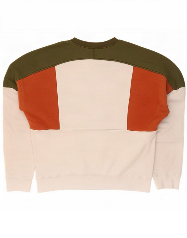 Felpa Nike da uomo, piccola, in cotone color block multicolore