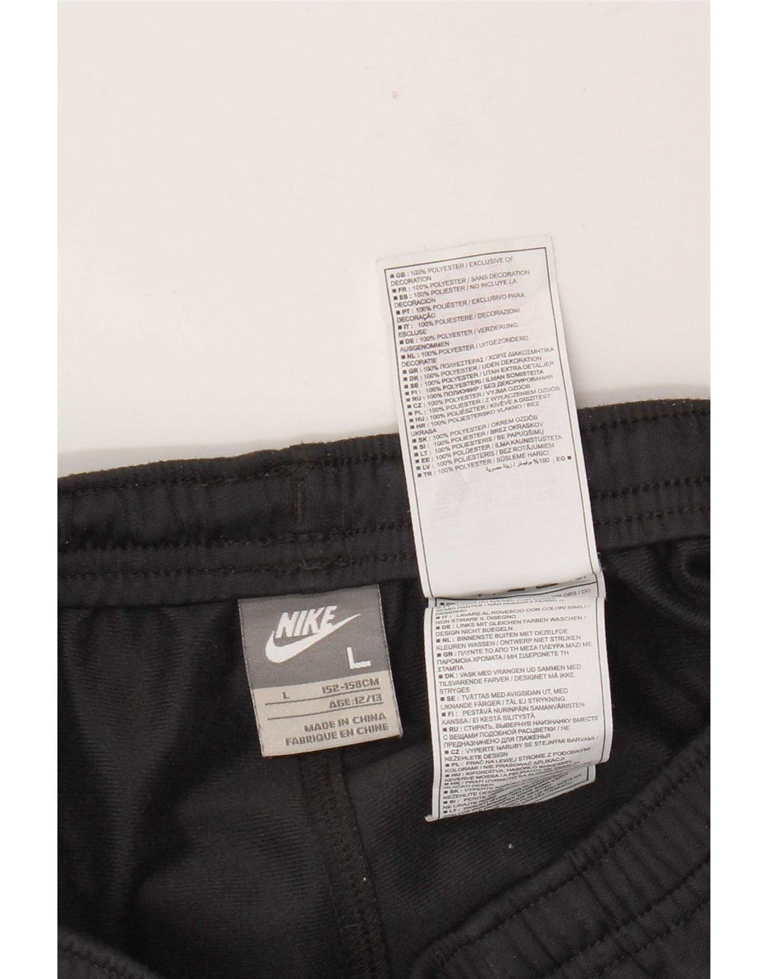 Pantaloni da tuta Nike da ragazzo 12-13 anni Large in poliestere color block grigio