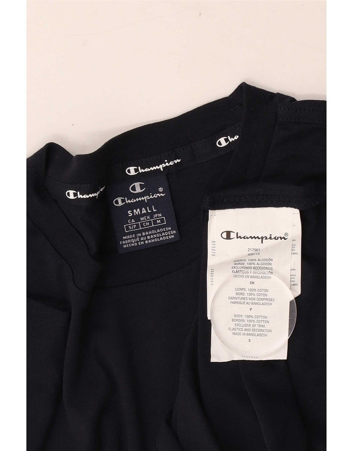 T-shirt da uomo Champion Top Small in cotone blu navy