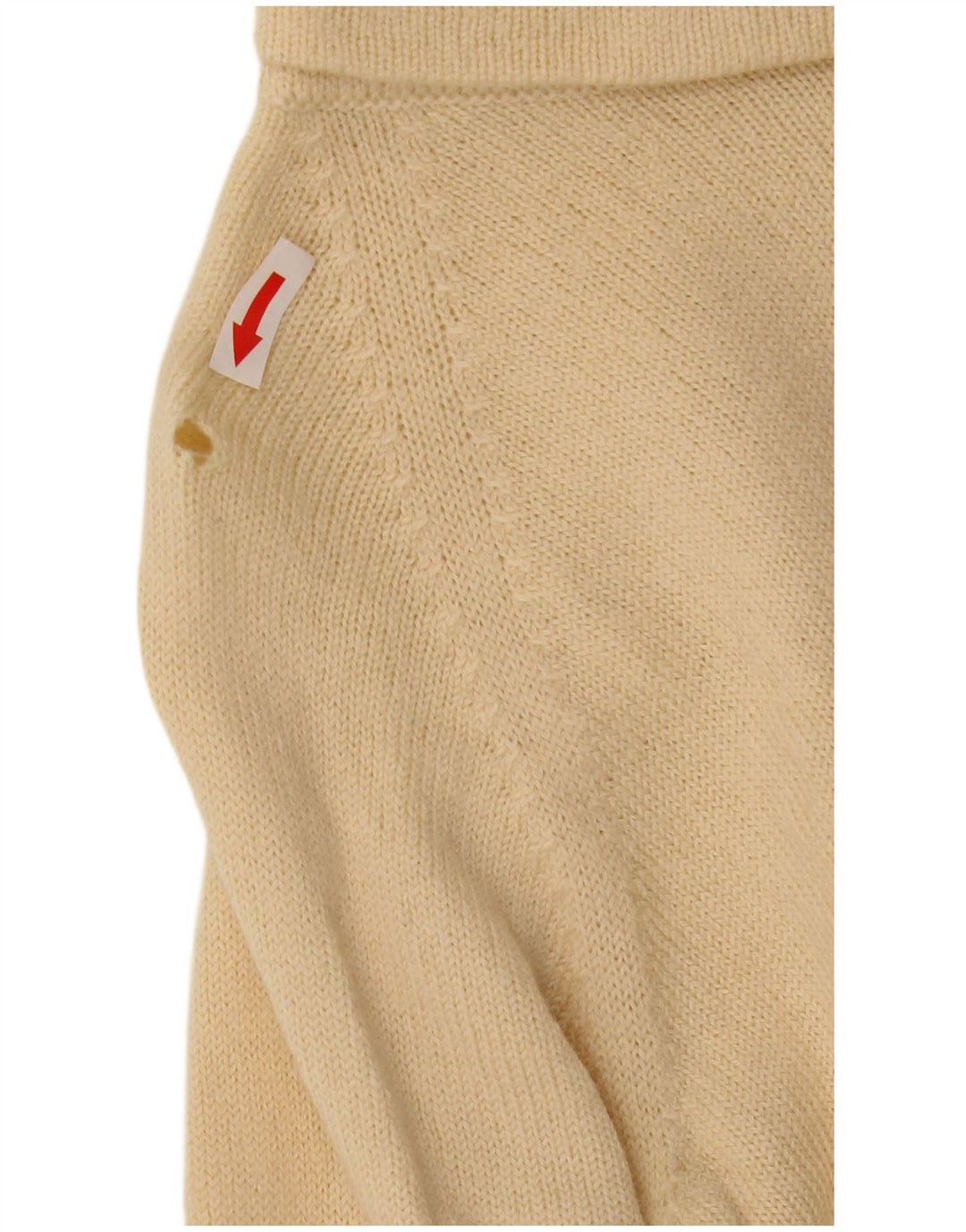 Maglione corto da donna Gran Sasso con collo alto UK 10 piccolo Beige