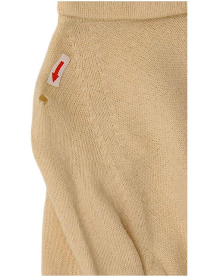 Maglione corto da donna Gran Sasso con collo alto UK 10 piccolo Beige