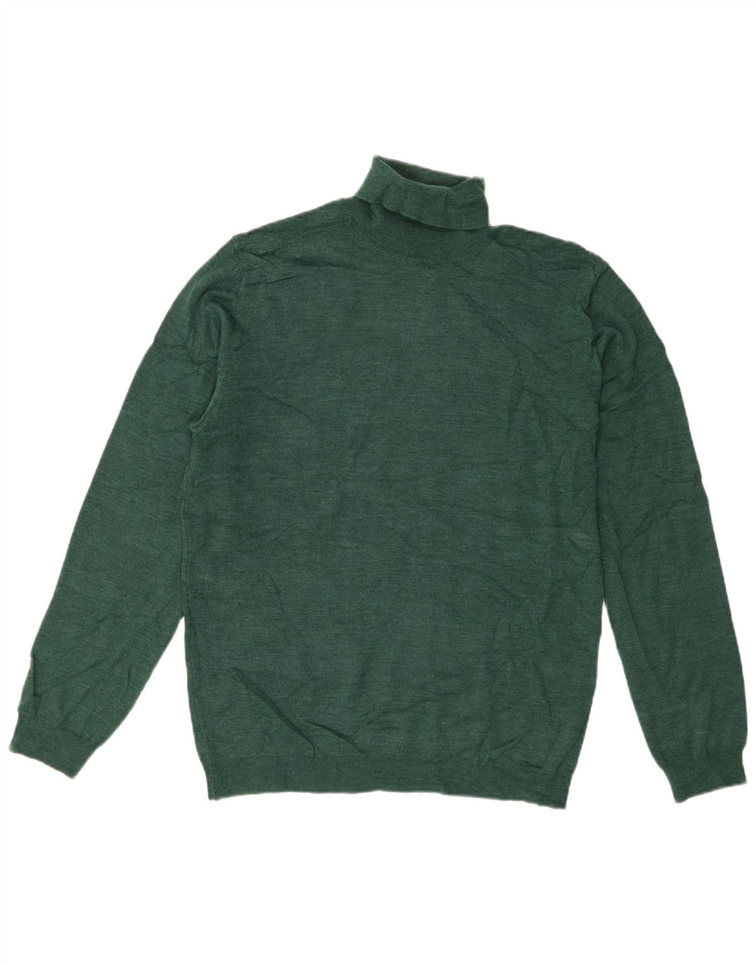 Maglione maglione collo alto da uomo Zara grande acrilico verde