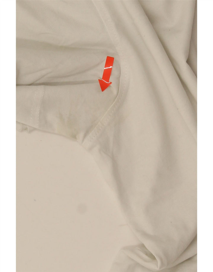 TOMMY HILFIGER T-shirt da uomo Top Large in cotone bianco