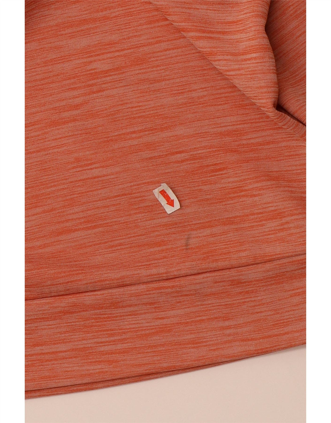 NIKE Womens Dri Fit Pullover Tracksuit Top UK 20 2XL Orange Flecked