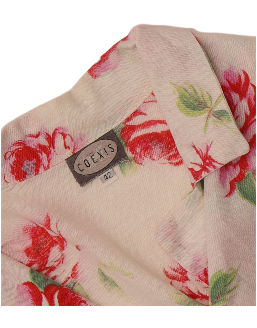 Camicetta corta senza maniche da donna Coexis IT 42 Medium White Floral