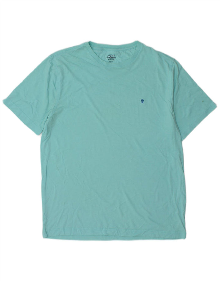 T-shirt da uomo IZOD Salt Water Top in cotone blu piccolo