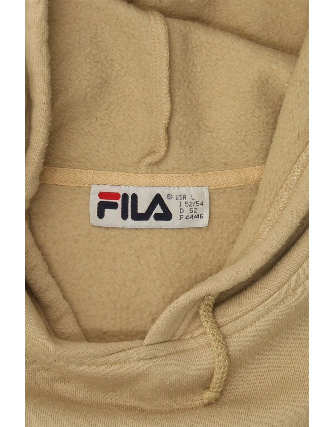 Maglione con cappuccio grafico da uomo FILA grande beige