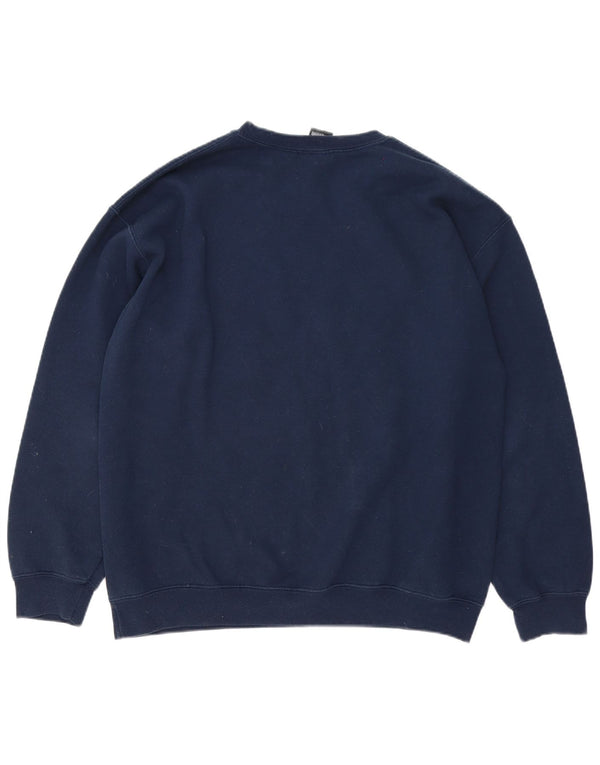Majestic Felpa grafica da uomo dei New York Yankees Maglione grande blu navy