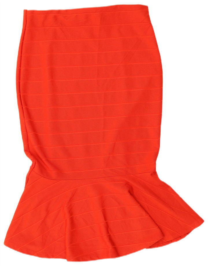 Gonna a sirena da donna Marks & Spencer UK 14 Large W32 poliestere a righe rosse