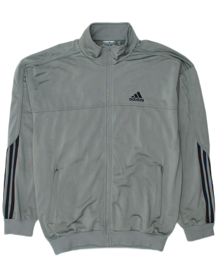 Giacca da tuta da uomo ADIDAS UK 38/40 poliestere blu medio