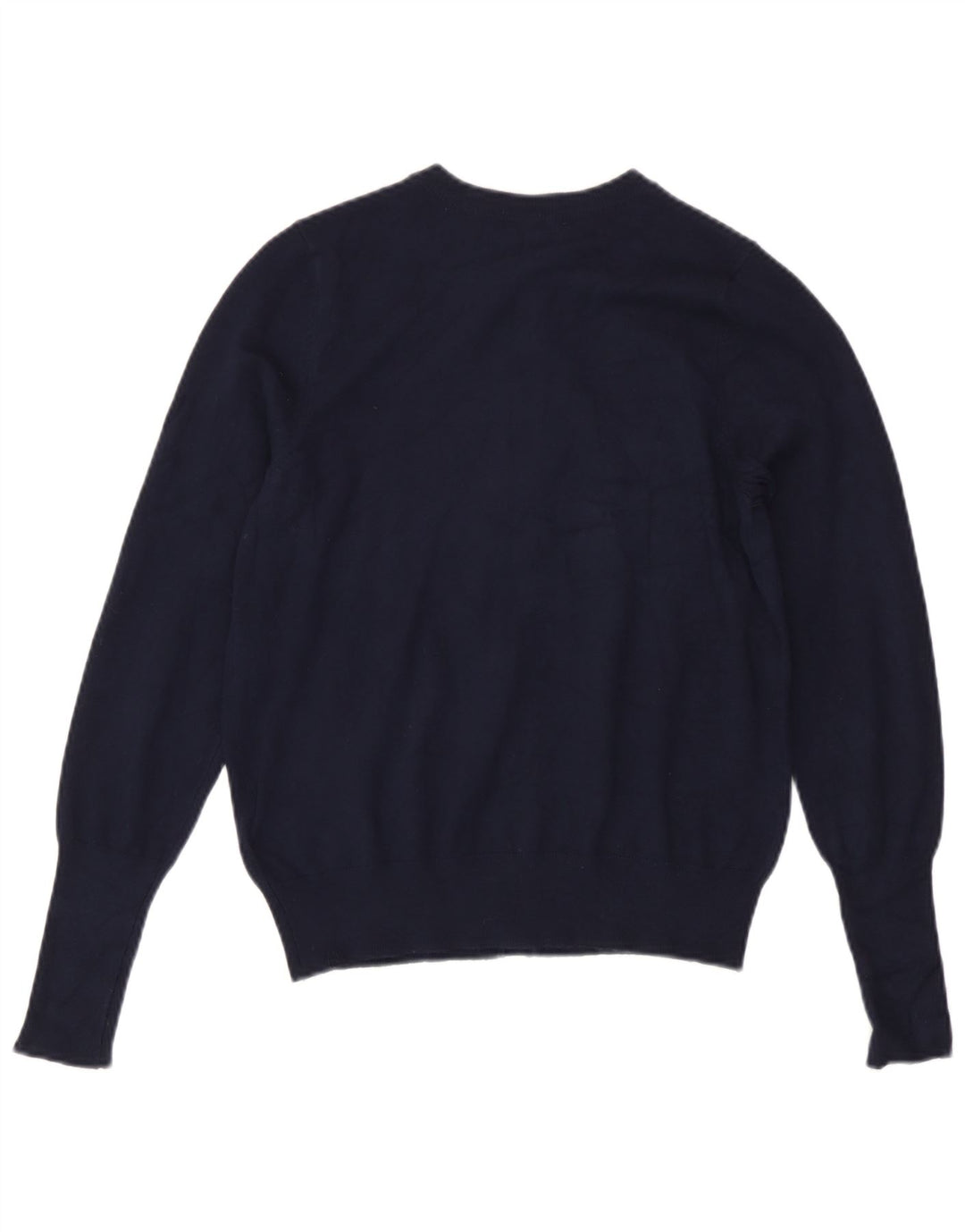 Maglione cardigan da donna Marks & Spencer UK 10 piccolo in viscosa blu navy