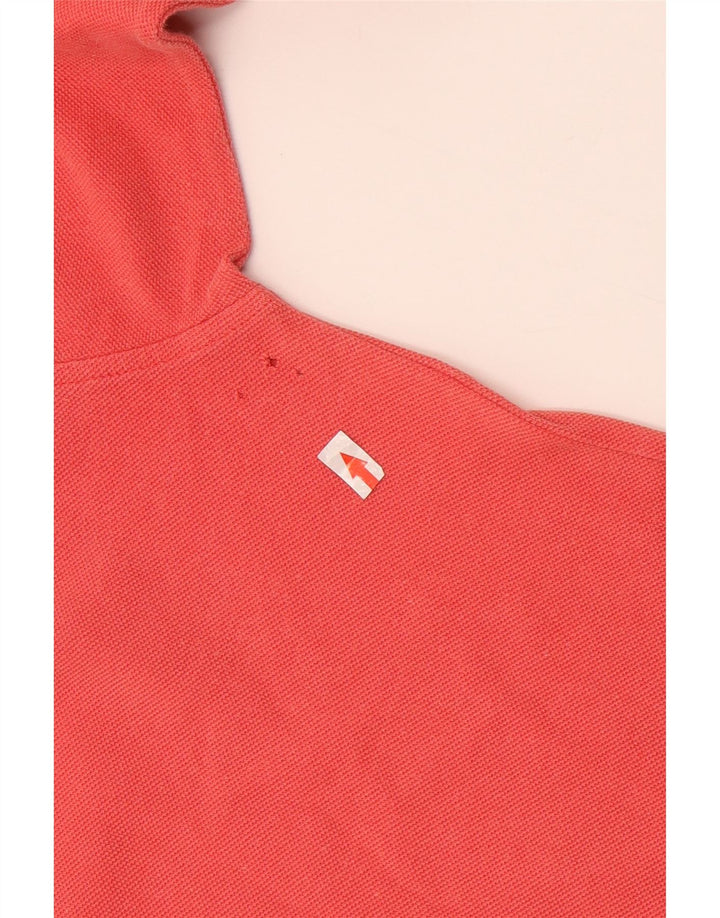 Polo da uomo a maniche lunghe Invicta Large in cotone rosso