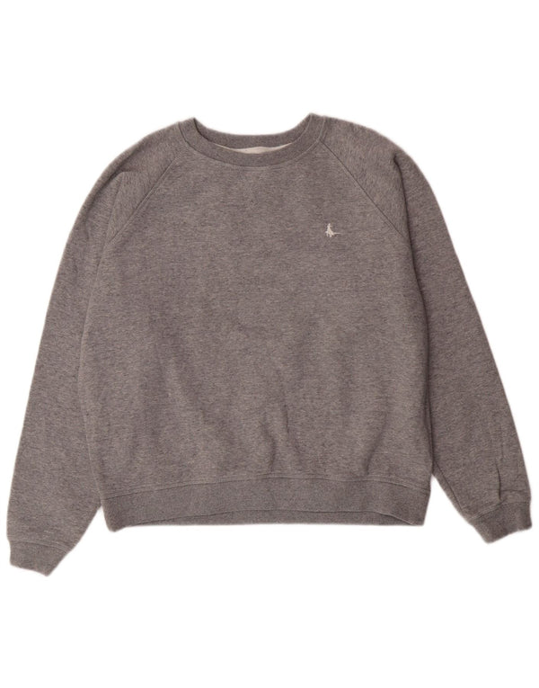 Felpa da donna Jack Wills UK 14 grande cotone grigio