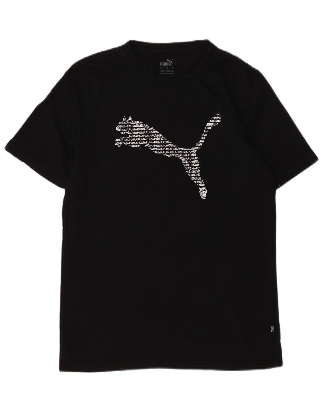 PUMA Mens Graphic T-Shirt Top Small Black Cotton