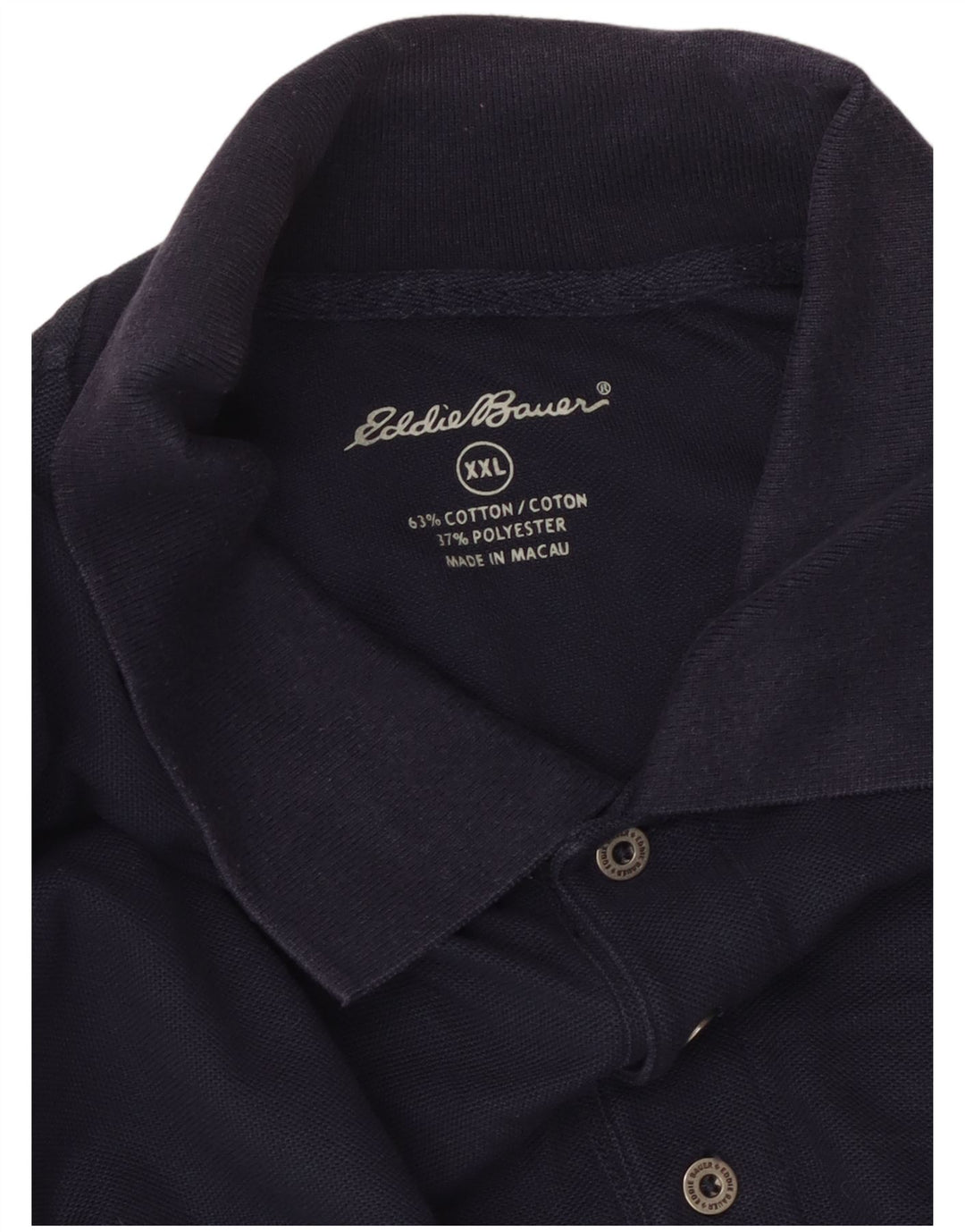 Polo da uomo EDDIE BAUER 2XL cotone blu navy