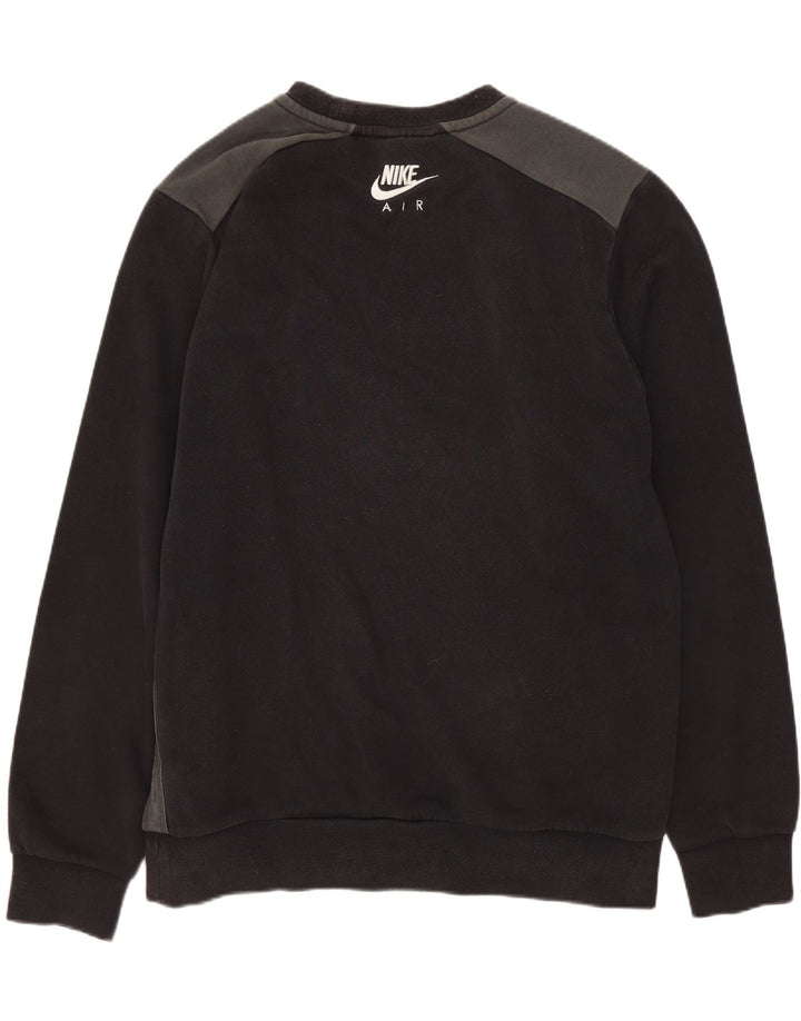 Felpa grafica da uomo Nike Felpa media in cotone nero
