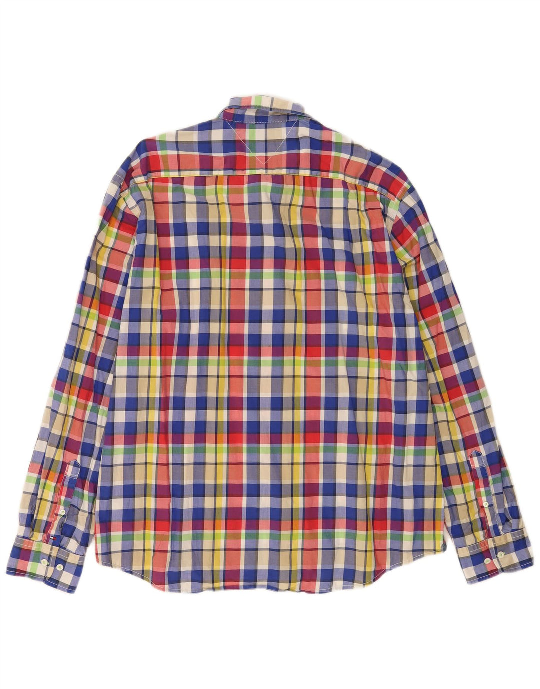 Camicia da uomo su misura Tommy Hilfiger 2XL cotone a quadri multicolore
