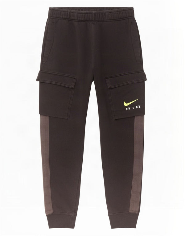 Pantaloni da tuta Nike da uomo cargo da jogging, cotone color block medio nero