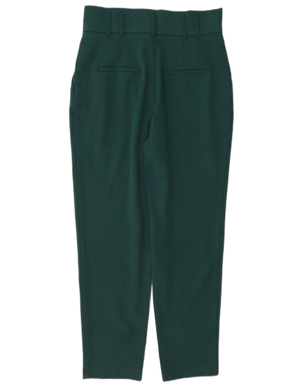 Pantaloni casual con pegging a vita alta Trafaluc da donna Zara medi W28 L27 verdi